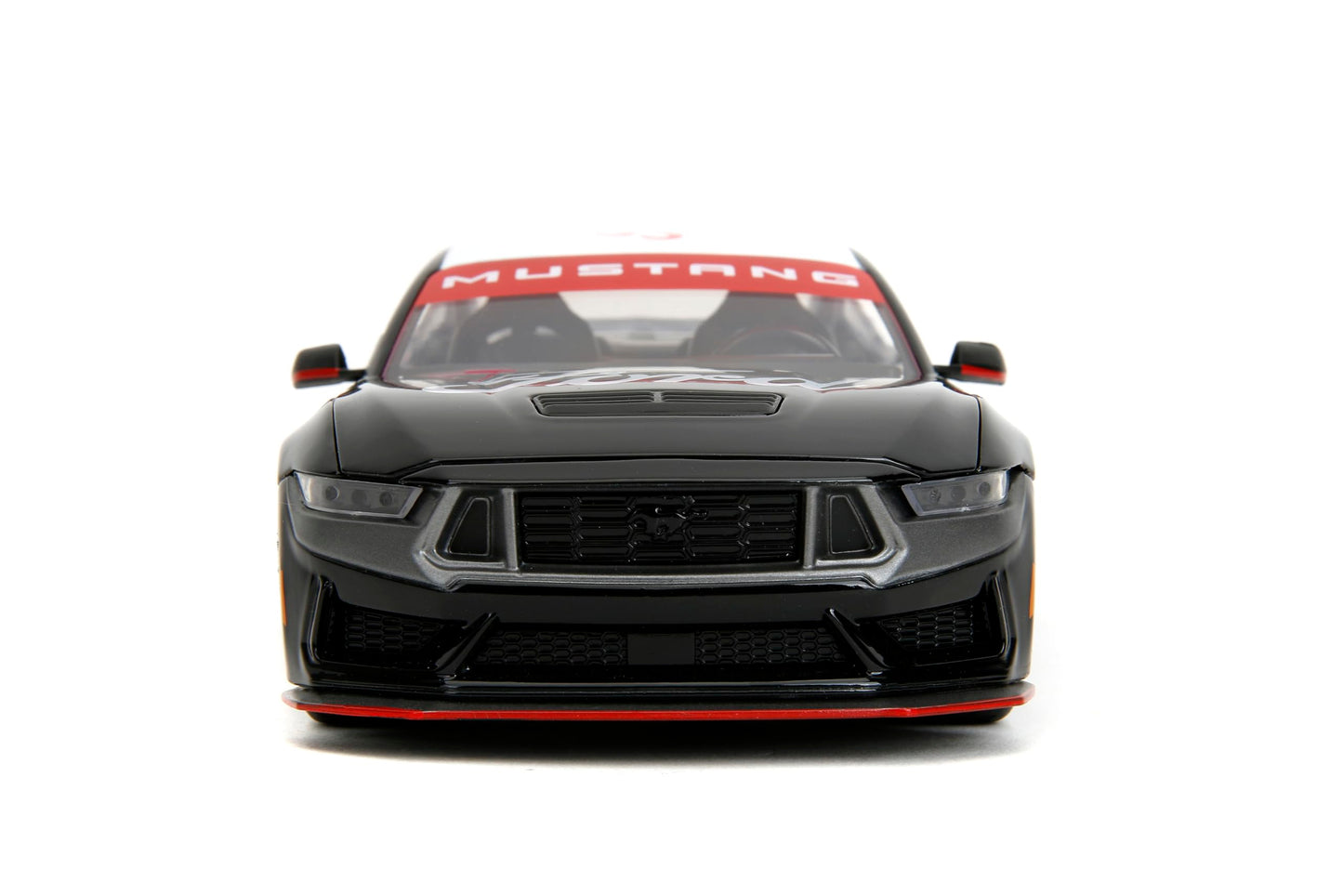 Jada Toys Bigtime Muscle 1:24 2024 Ford Mustang Dark Horse Die-cast Car - Opening Doors, Hood, Trunk, Rubber Tires(Glossy Black)