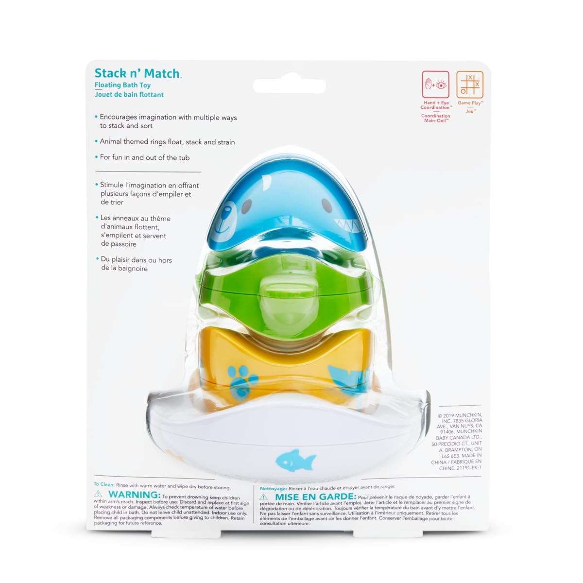 Munchkin® Stack n' Match™ Toddler Bath Toy