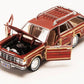 1979 Chrysler Lebaron Town & Country Wagon, Red with Woodie Siding Motormax 73331-1/24 Scale Diecast Model Car