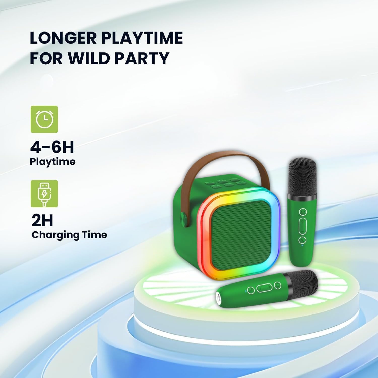 Mini Karaoke Machine for Kids, Toys Christmas Birthday Gifts Ideas for Girls Ages 4, 5, 6, 7, 8, 9, 10, 12+ Years Old, Portable MP3 Player with 2