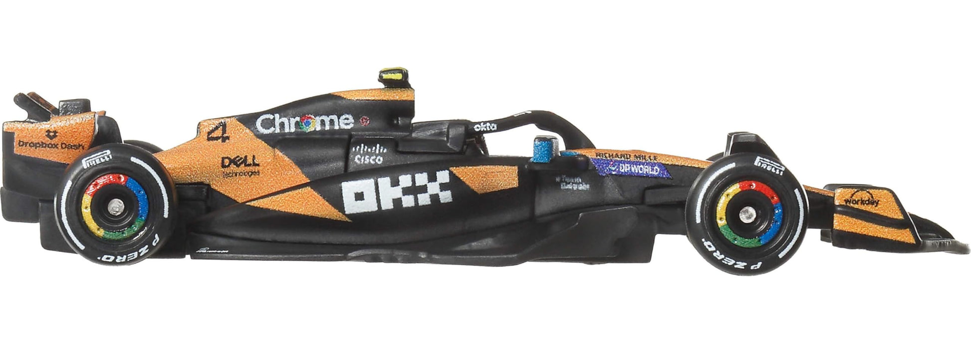 Hot Wheels 1:64 Scale Premium Die-Cast Formula 1 Collectible Toy Race Car with Real Riders Tires & Metal/Metal Body & Chassis