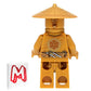 LEGO NINJAGO Legacy Minifigure - Sensei Wu (10th Anniversary Golden Ninja) with Gold Staff 71741