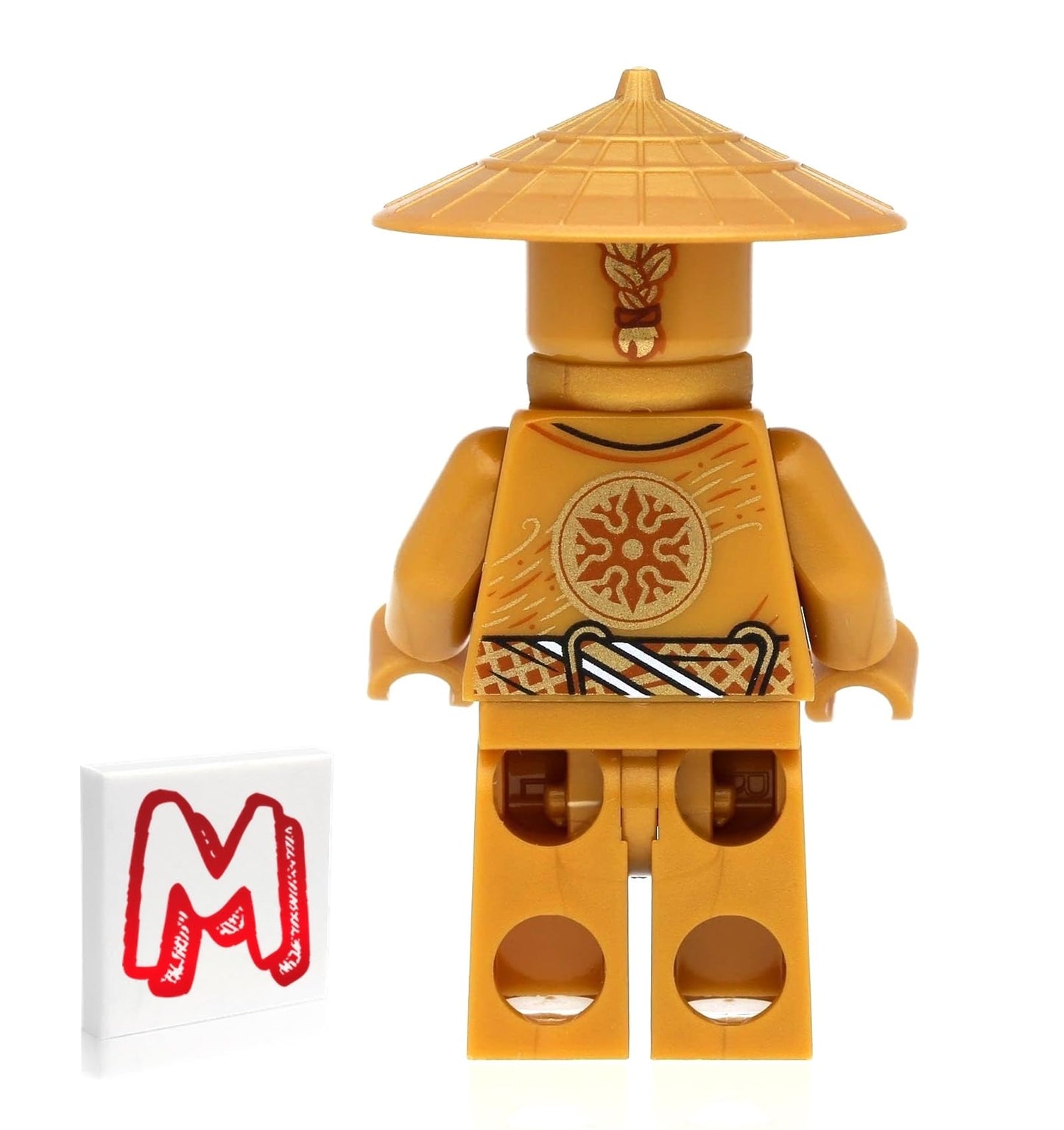 LEGO NINJAGO Legacy Minifigure - Sensei Wu (10th Anniversary Golden Ninja) with Gold Staff 71741