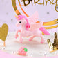 Lovely Flying Horse Unicorn Model Cake Toppers 8 Pcs Fairy Garden Miniature Unicorn Figurines Moss Landscape DIY Terrarium Crafts Ornament Accessories