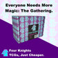Four Knights MTG Deluxe Collection Booster Box - 1000+ Assorted C/UC Cards with 30 Rares, 30 Foils, and 5 Mythics - Limited Duplicates - Compatible