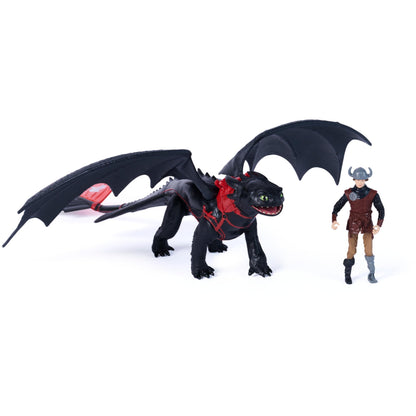 DreamWorks Dragons Toothless & Hiccup Action Figures Viking Rider Duo
