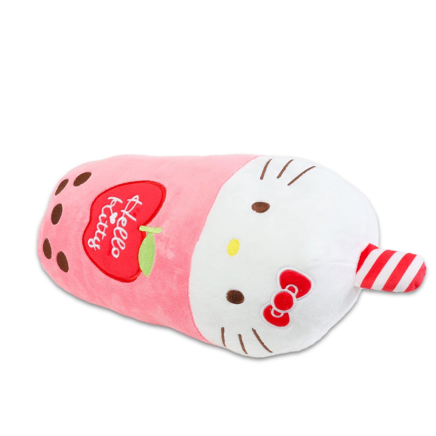 Sanrio Hello Kitty Boba Plush Toy Set - Bundle with 15" Hello Kitty Boba Themed Plush Plus Stickers, More | Hello Kitty Plushie Doll for Kids, Girls