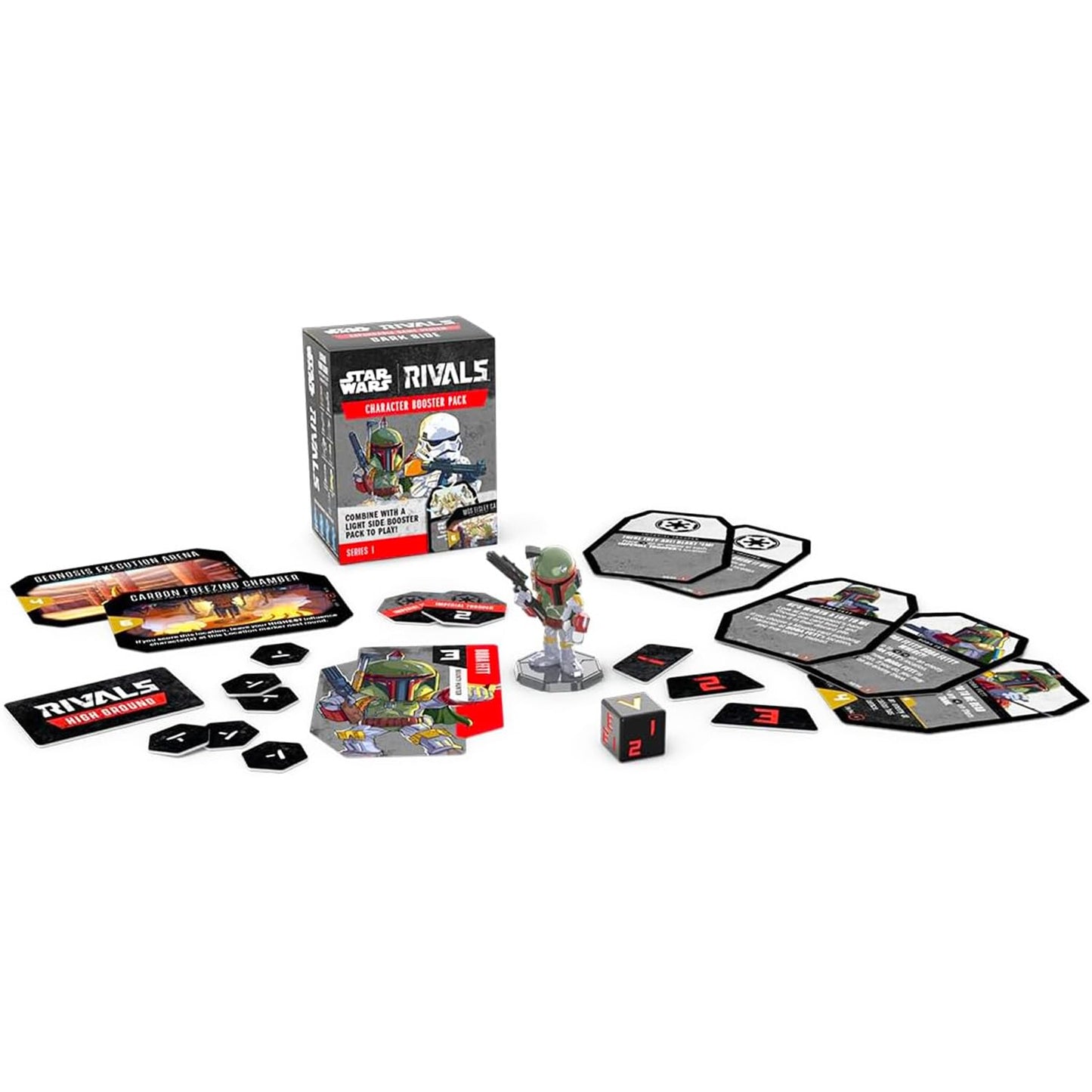 Star Wars Rivals Board Game with Expansion Packs - 3 Pc Bundle with Series 1 Expandable Game with Mini Figures and Booster Packs for Boys, Girls |