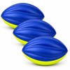 3-Pack Soft Foam Footballs for Kids, 8.5" Spiral Youth Training Balls