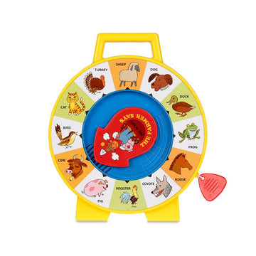 Fisher Price Classics - Farmer Says See 'n Say - Vintage Learning Toy, Sounds and Animals, Interactive Retro Game for Kids, Girls, Boys, Baby