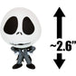 Funko J a c k S k e l l i n g t o n B: 2.6in Mystery Minis Vinyl Figurine Bundle with 1 Compatible 'ToysDiva' Graphic Protector (03298 - B-02)
