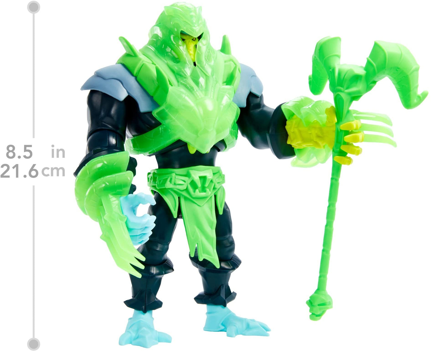 Masters of the Universe and He-Man Deluxe Skeletor Large Action Figure with Power Attack Move & 4 Accessories Inspired by MOTU Netflix Animated