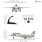 SEBUNAS F-14 Tomcat 3D Quick Build Model Kit - Fighter Jet Aircraft Puzzle, Precision DIY Military Aircraft Building Kit for Adults, Collectible