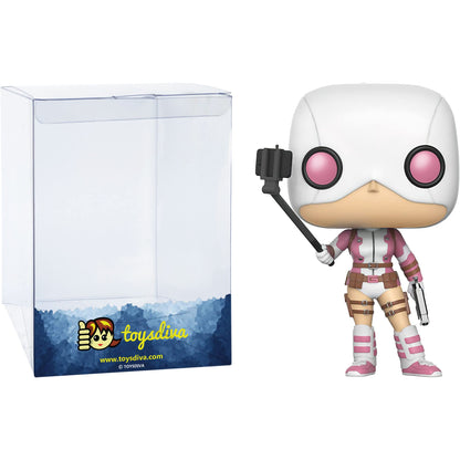 Funko Selfie Gwenpool (2017 Summer Con Exc): P o p ! Vinyl Figurine Bundle with 1 Compatible 'ToysDiva' Graphic Protector (232-14537 - B)