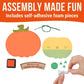 Fun Express Thumbprint Pumpkin Patch Craft Kit - Makes 12 - DIY Halloween Crafts for Kids