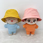 niannyyhouse 10cm 15cm 20cm Plush Doll Accessories Solid Fisherman's Hat Multiple Colors Soft Stuffed Plush Toy Dress Up (a1, 20cm)