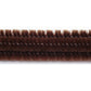 Fibre Craft Fuzzy Stix Chenille Stems 6mm 12" 25/Pkg-Brown