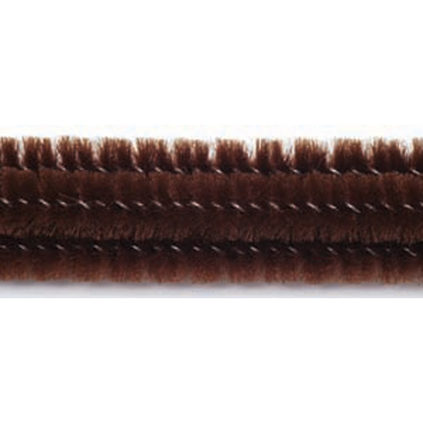 Fibre Craft Fuzzy Stix Chenille Stems 6mm 12" 25/Pkg-Brown