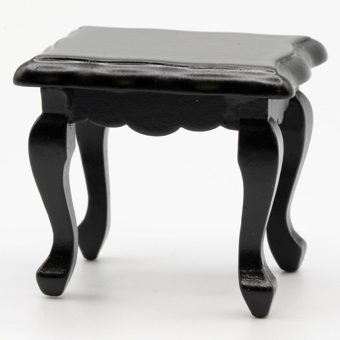 Dollhouse Miniature Side Table, Black