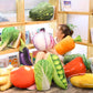 GracesDawn Green Simulation Vegetables, red Peppers, Broccoli, Bitter Melon, peas, Cabbage Vegetable Stuffed Plush Toys, Pillows Lumbar Pillows, Ideal