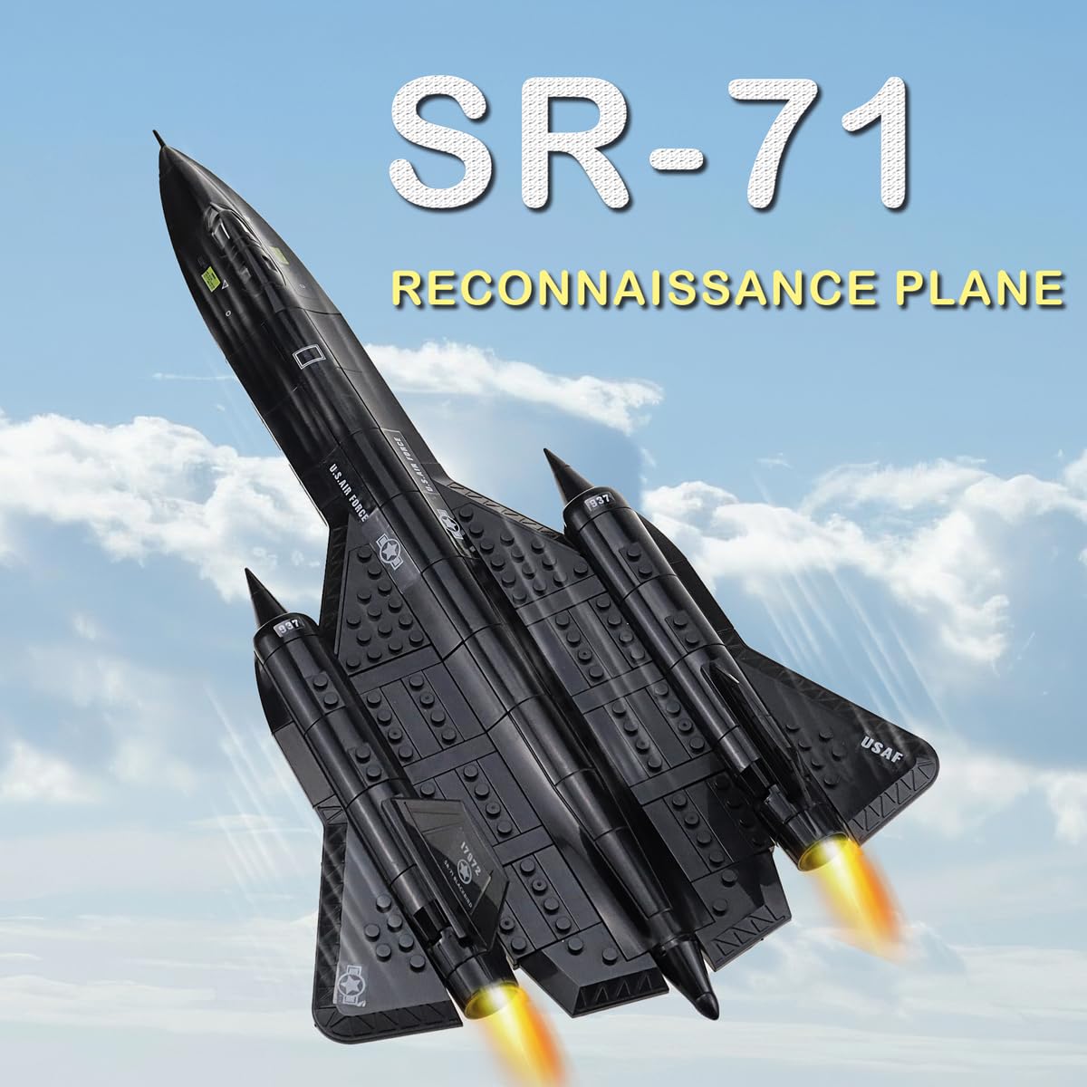 Gonli SR-71 Military Reconnaissance Plane Building Toys 183Pcs Jets Model