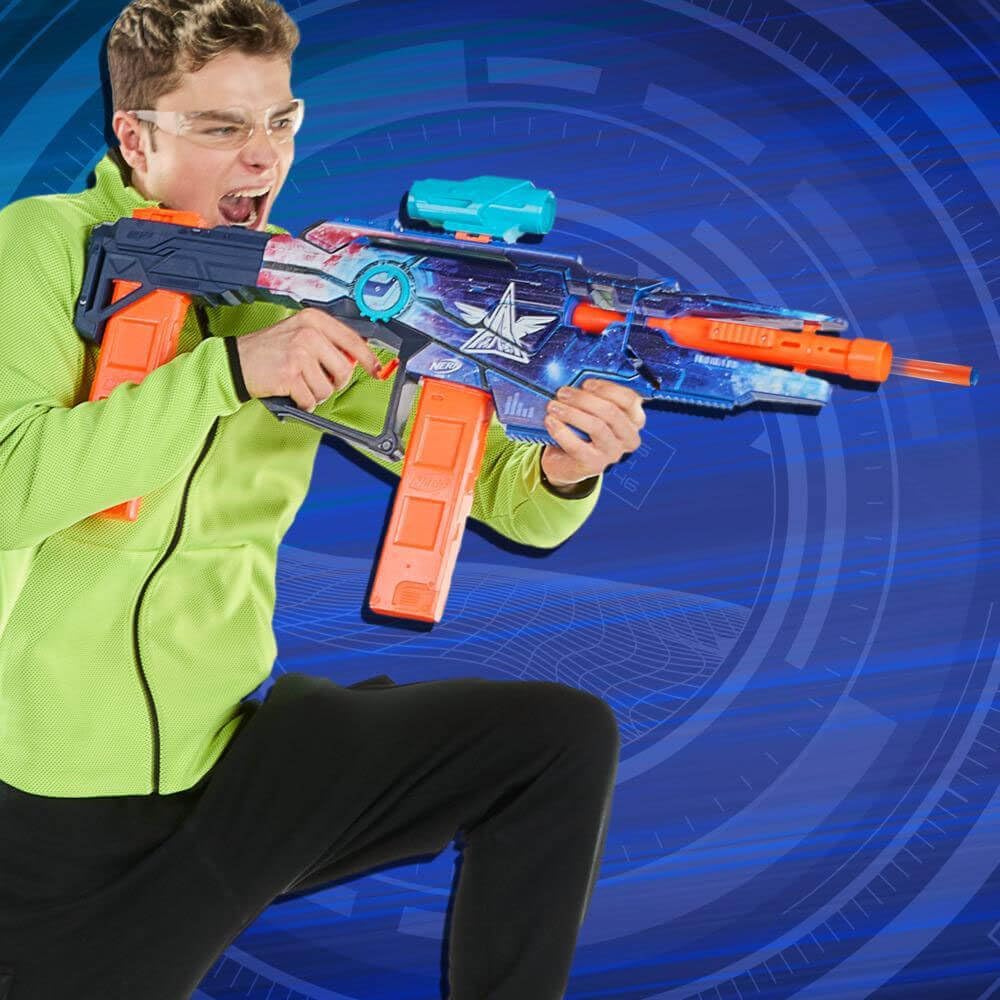 Nerf Loadout Galactic Commander Motorized Blaster, 3 Firing Modes, 3 Attachment Accessories, 48 Nerf N1 Darts, Kids Toys & Gifts, Ages 8+