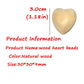 20pcs 30mm Unfinished Wood Hearts Beads with Holes Natural Heart Shape Wooden Bead for Bracelet Handing Materials DIY Beading Accessories (1.18in