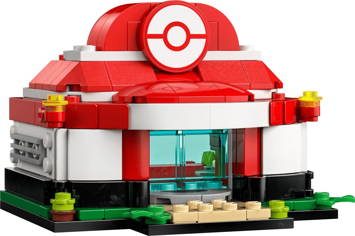 LEGO Pokémon Mini Pokémon Center - 233-Piece Collectible Display Building Set with Sliding Doors & Healing Station, Gamer Room Decor Gift for Adults -