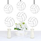 Big Dot of Happiness Volleyball Party Decorations - 20 Double-Sided Paper Cutouts, 5.5-Inch Premium Quality Sports-Themed Decor for Birthday, Baby