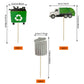 Garbage Truck Birthday Party Supplies Garbage Truck Cupcake Toppers for Trash Garbage Truck Party Supplies