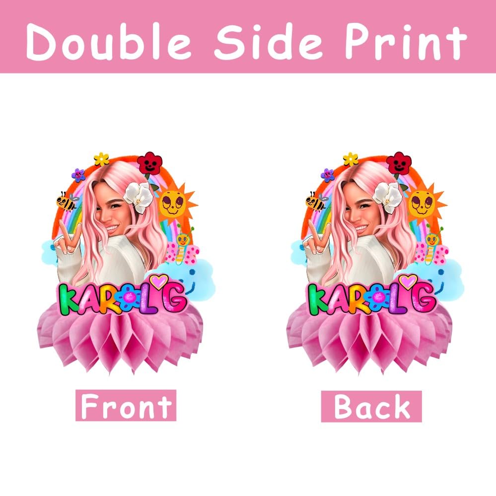 8Pcs Music Girls Table Centerpiece Birthday Party Supplies Table Decorations for Kids Party Decorations