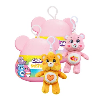 Care Bears Clip-On Plush | 6 inch Plush Capsule 2-Pack Bundle | Mystery Pack Hidden Surprise Plush | Official Bears Plush by PMI Kids World