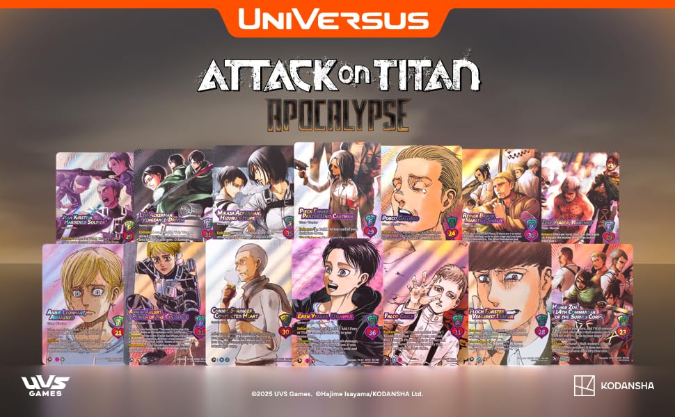 UniVersus Attack on Titan: Apocalypse Booster Display