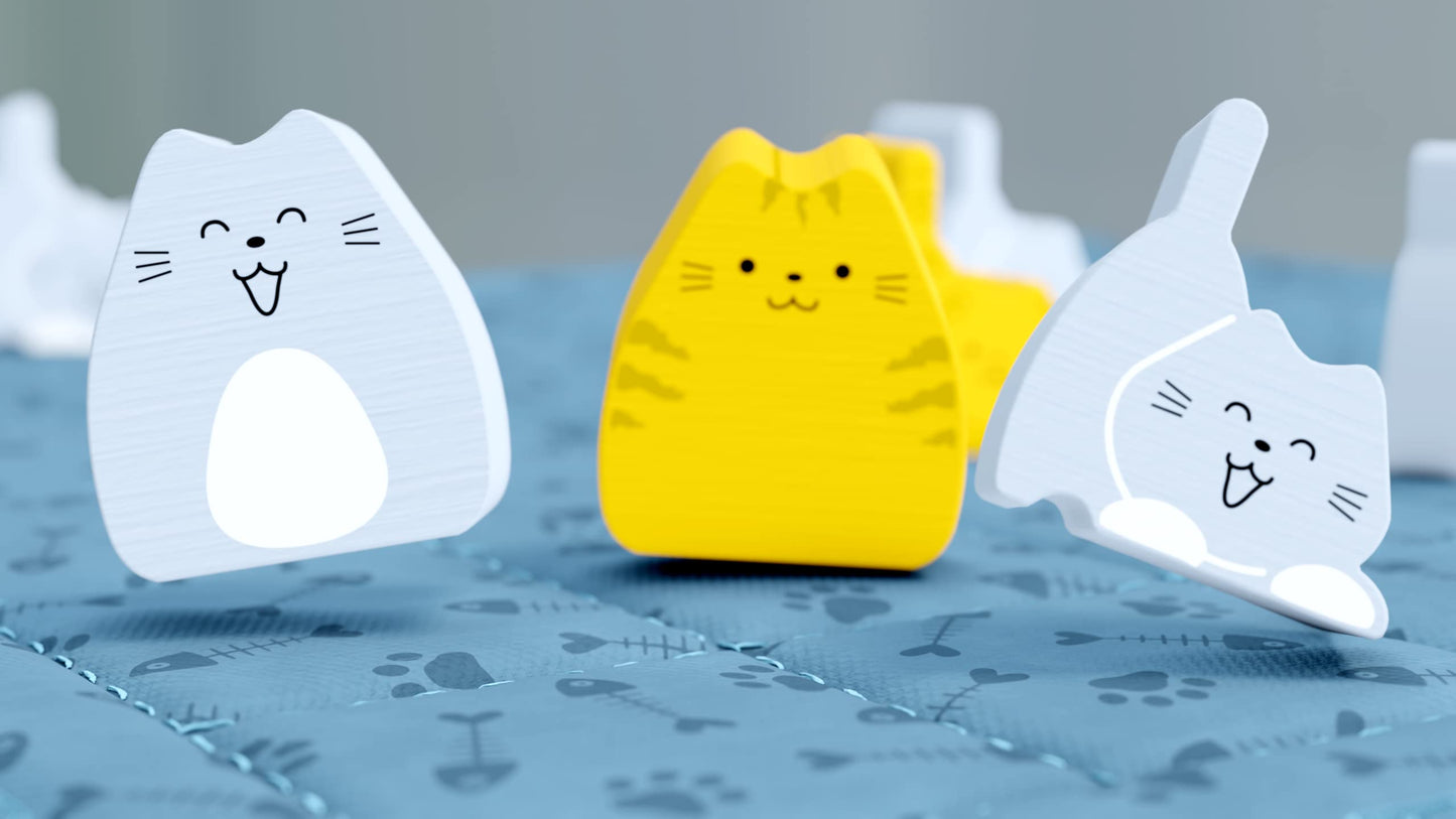 BOOP by Smirk and Dagger | Adorable 2 Player Cat and Kitten Strategy Game with 32 Wooden Pieces | Fast Tactical Puzzle Gameplay for Families Couples