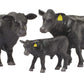 Little Buster Toys Angus Cow - Realistic Black Angus Cow, 1/16th Scale