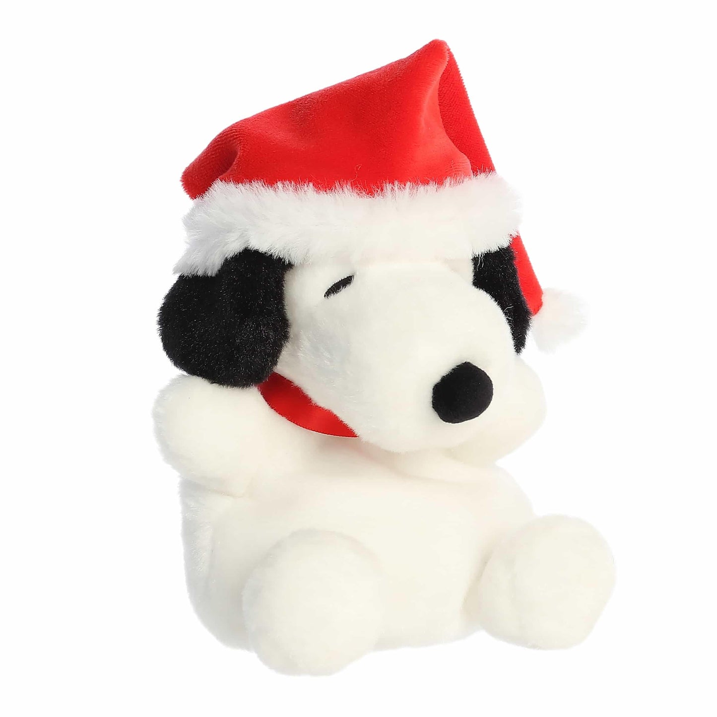 Aurora® Festive Peanuts® Santa Snoopy Palm Pals™ Stuffed Animal - Officially Licensed Toys for All Snoopy Fans - Perfect for Holiday Decorations or