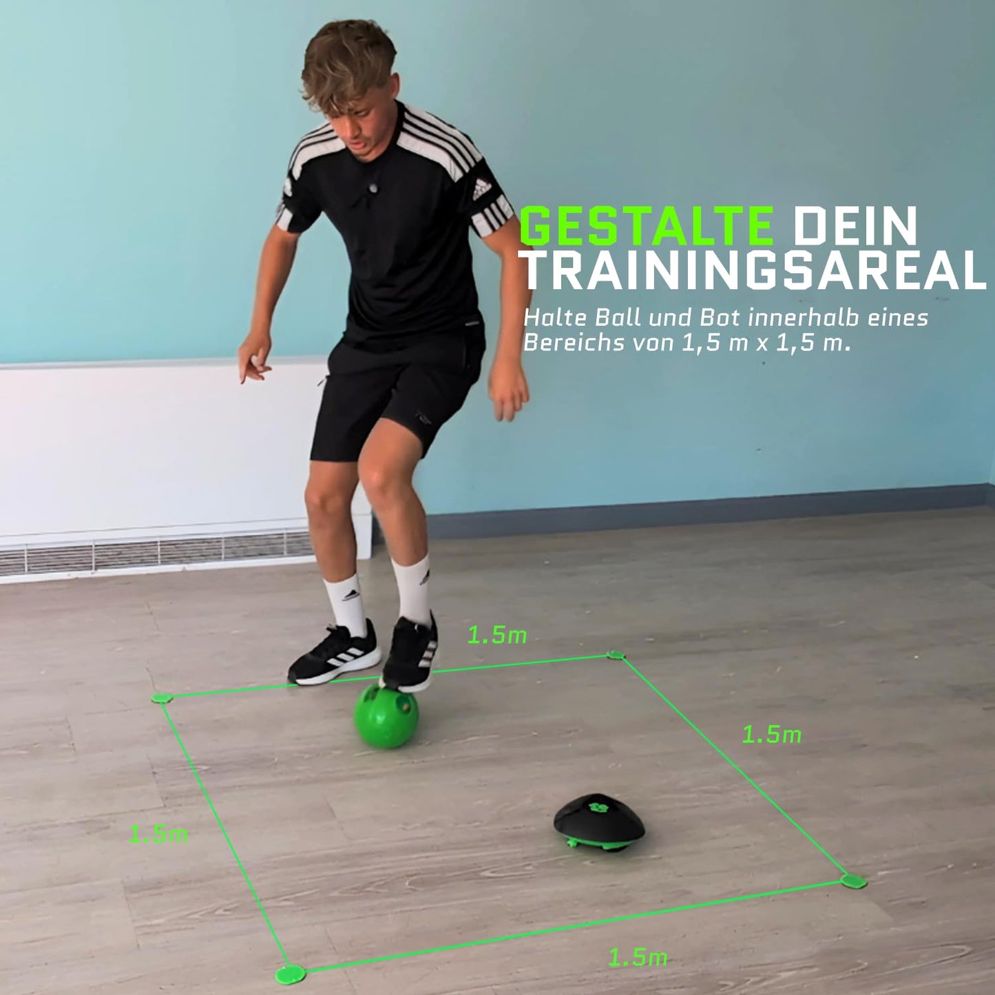 Soccer Bot - Ultimate Indoor Soccer Game with Score Tracker, Speed Modes & Training Features for Kids Ages 6+