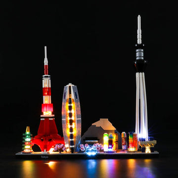 LIGHTAILING Light Set for (Architecture Tokyo) Building Blocks Model - Led Light kit Compatible with Lego 21051(NOT Included The Model)
