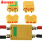 Xiangtat Amass 5 Pair XT90S XT90-S XT90 Connector Anti-Spark Male Female Connector for Battery, ESC and Charger Lead