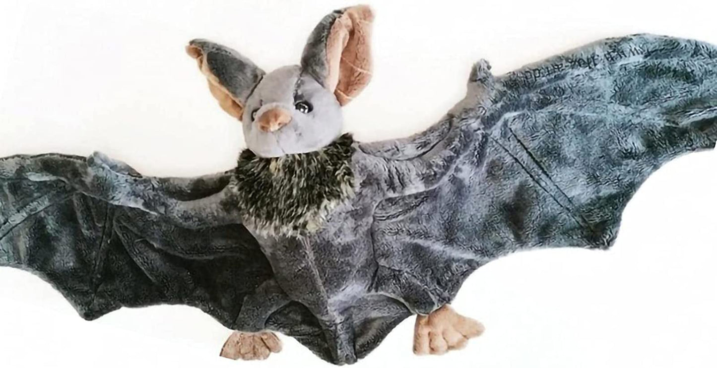 Enivtfz 12" Large Bat Plush Toys, Creepy Goth Bat Stuffed Animal Lifelike Bats Plushie Doll Gothic Bat Soft Hugging Plush for Halloween Easter