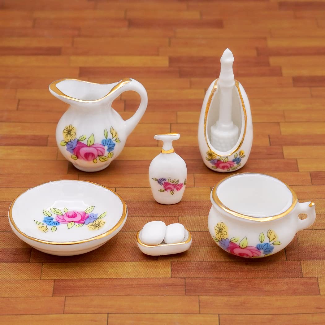 Odoria 1/12 Miniature Cleaning Tools Dollhouse Bathroom Accessories