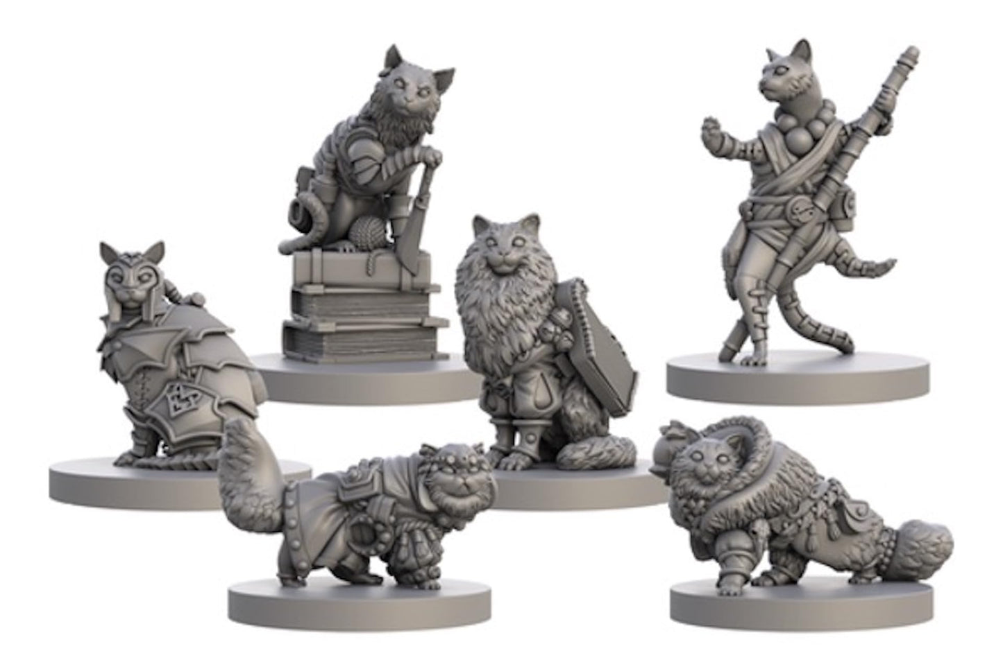Steamforged Games, Animal Adventures: Tales of Cats and Catacombs Miniatures Volumes 1 and 2 Bundle (2 Items)
