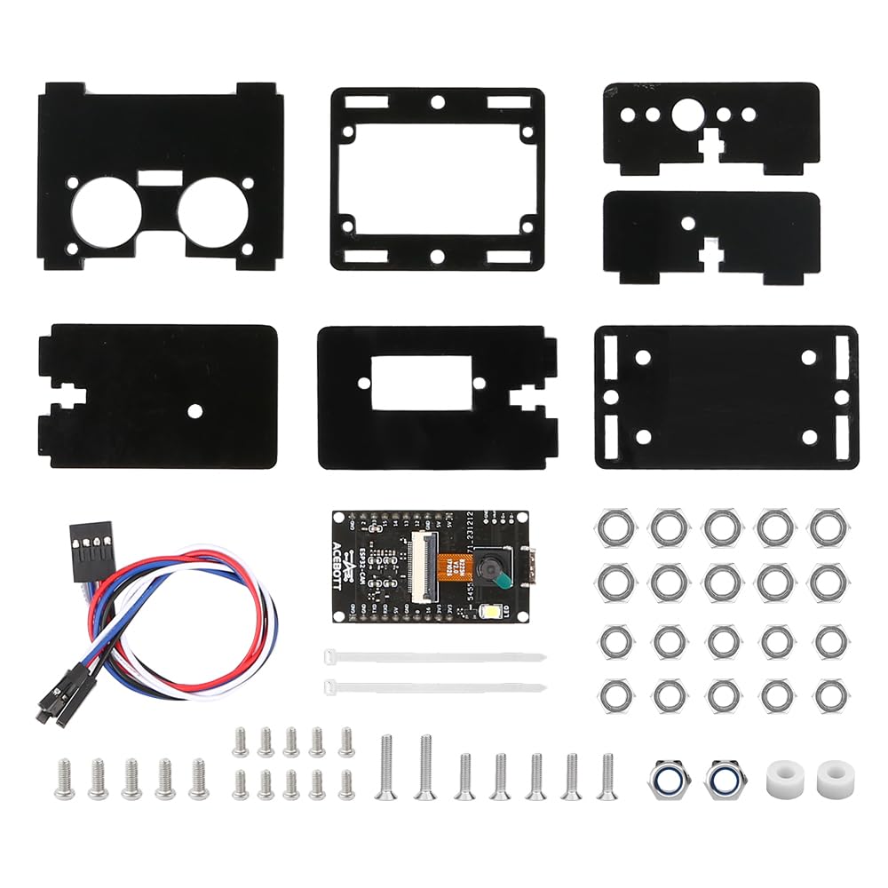 ACEBOTT 3MP Camera Expansion Pack Smart Car Starter Kit, Robotics Kit for Kids Ages 8-12 12-16, STEM Toys Coding Robot Kit for Teens & Adults(QD002)