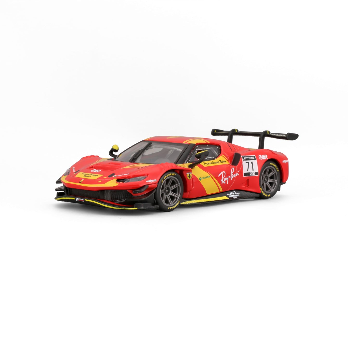 Xiangtat 1:43 Model Car Ferrari 296 GT3-2022, Red #71 Alloy Car Die Cast Model
