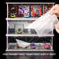 G-FANS Display Case for Hot Wheels - 1/64 Scale Die-cast Model Car Scenarios Display Case with LED Light and Acrylic Cover, Scenes Diorama Storage