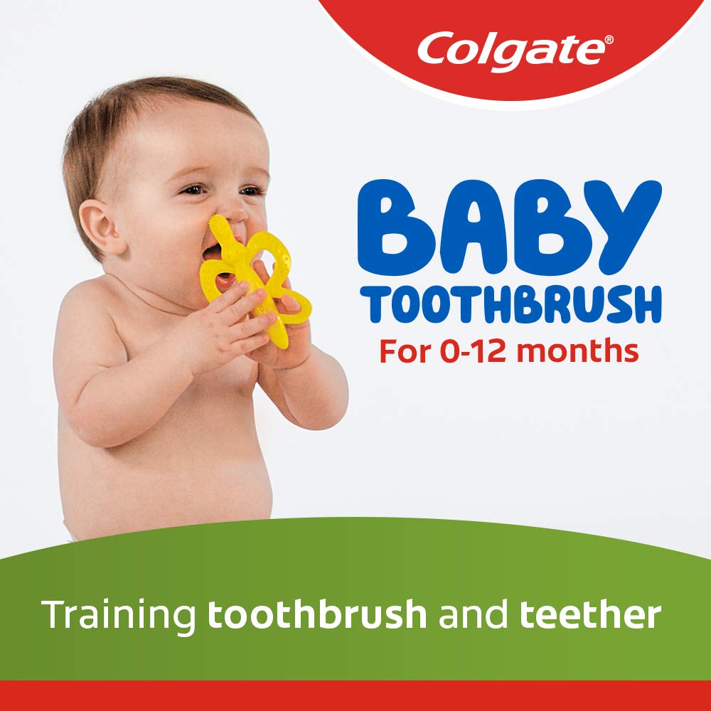 Colgate Baby Toothbrush and Teether, Bpa Free, 2 Count
