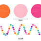 RUBFAC 5pcs Rainbow Circle Dots Paper Garland Party Decorations