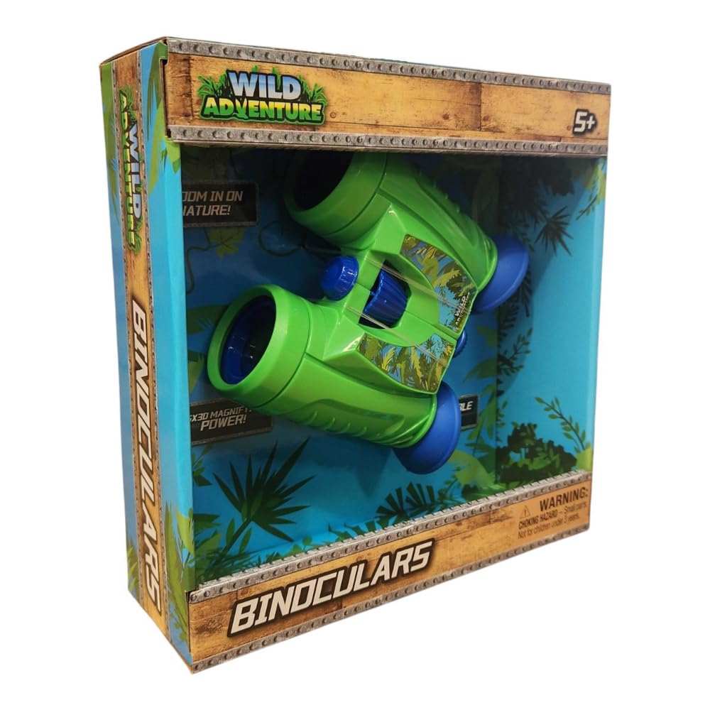 Wild Adventure Binoculars for Toddlers and Kids, Educational and Learning Gift, 3+