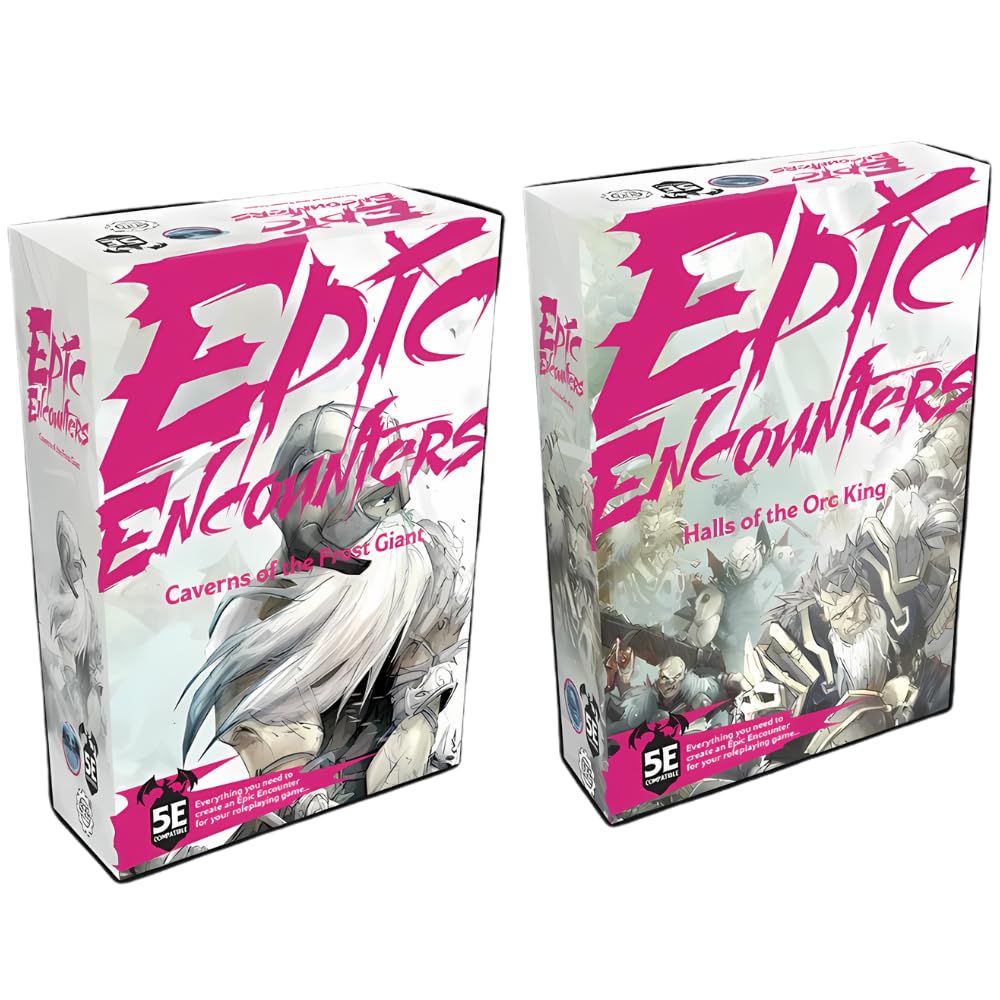 STEAMFORGED Epic Encounters Caverns of The Frost Giant and Halls of The Orc King Bundle (2 Items)
