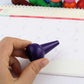 Wobe Finger Crayons for Toddlers, Palm-Grip 12 Colors Paint Crayons Sticks Stackable Toys for Kids Toddlers Child Boys and Girls Non Toxic Washable